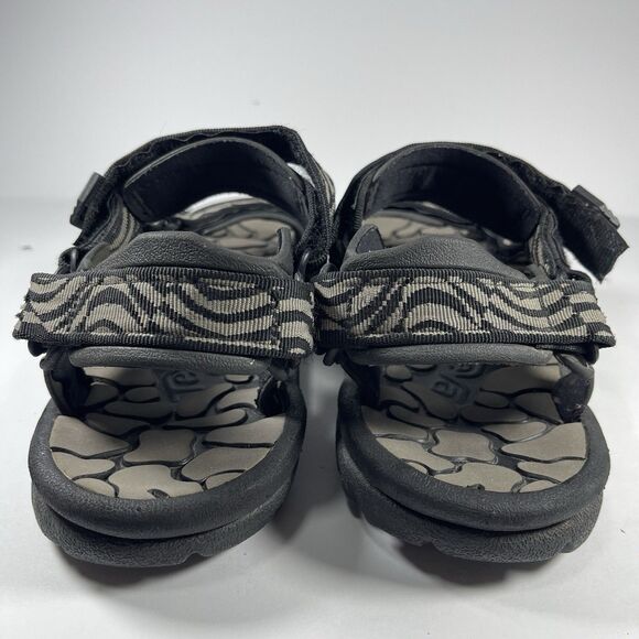 Vintage Teva Sandals Men’s 13 USA Made Black Gray Pattern Strappy Hiking Trails main image 9